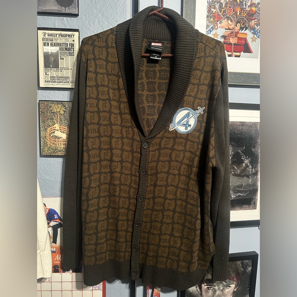 Her Universe Marvel Fantastic 4 Cardigan Sweater XL